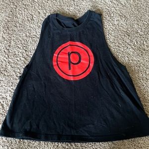 Pure barre cropped muscle tank